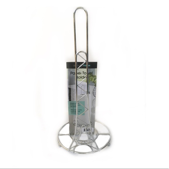 Eiffel Tower Chrome Paper Towel Holder 15” - Picture 2 of 8